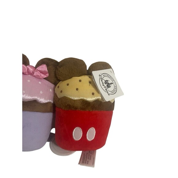Disney Parks Mickey Mouse and Minnie Mouse Cupcake Plush - Picture 4 of 11